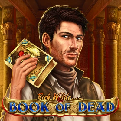 Rich Wilde Book of Dead pokie tile in the Rocket Casino slot collection