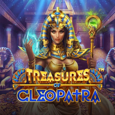 Treasures of Cleopatra Egyptian-myth pokie tile inside Rocket Casino lobby